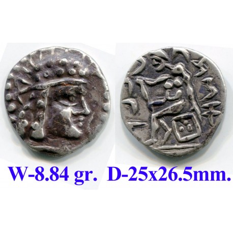 Bukharian Soghd, Yueh-Chi, AR tetradrachm, Euthydemos-imitation. (k2420)