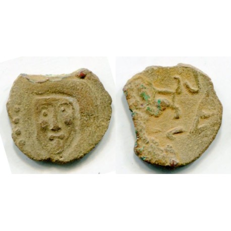 Chach, Ruler Nirt Portrait to Left 7-8 Ct AD (21185)