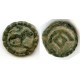 Sogdiana, City Otrar. Lion/Tyurgesh tamgha. Sm. #1580 (k5813)