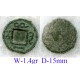 Sogdiana, Chach? AE small Unpublished AE cash RRR (k5863)