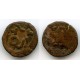 Ancient Khwarezm, Ruler Artaw, 2-4 Ct. AD. Vainberg B2.20. Mirror legend (h38)