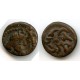 Ancient Khwarezm, AE. Ruler Sanabar. 2-4 Ct. AD. Vainberg B2/12 (h315)